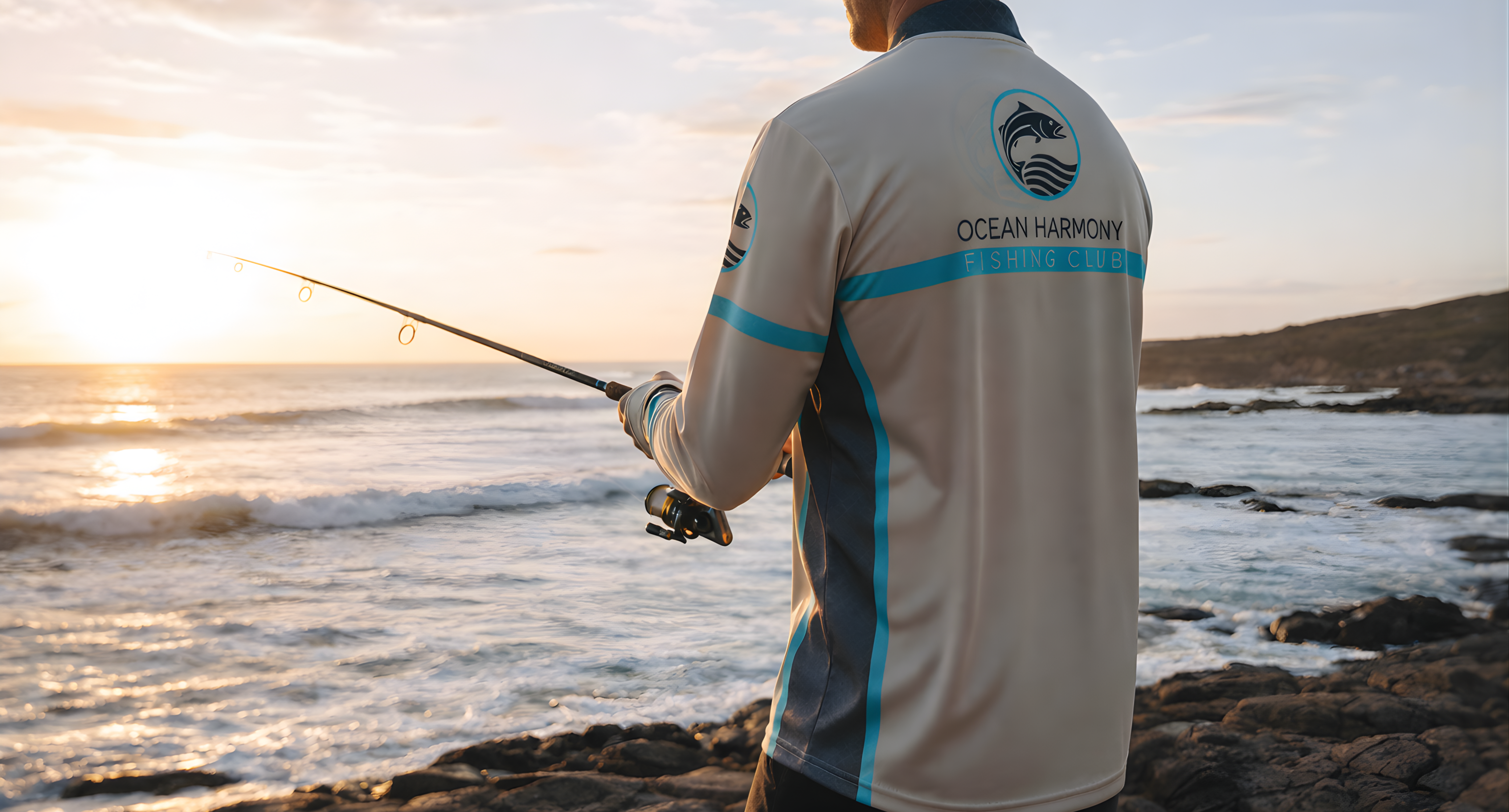 Fishing Club Shirt Sublimation and Branding