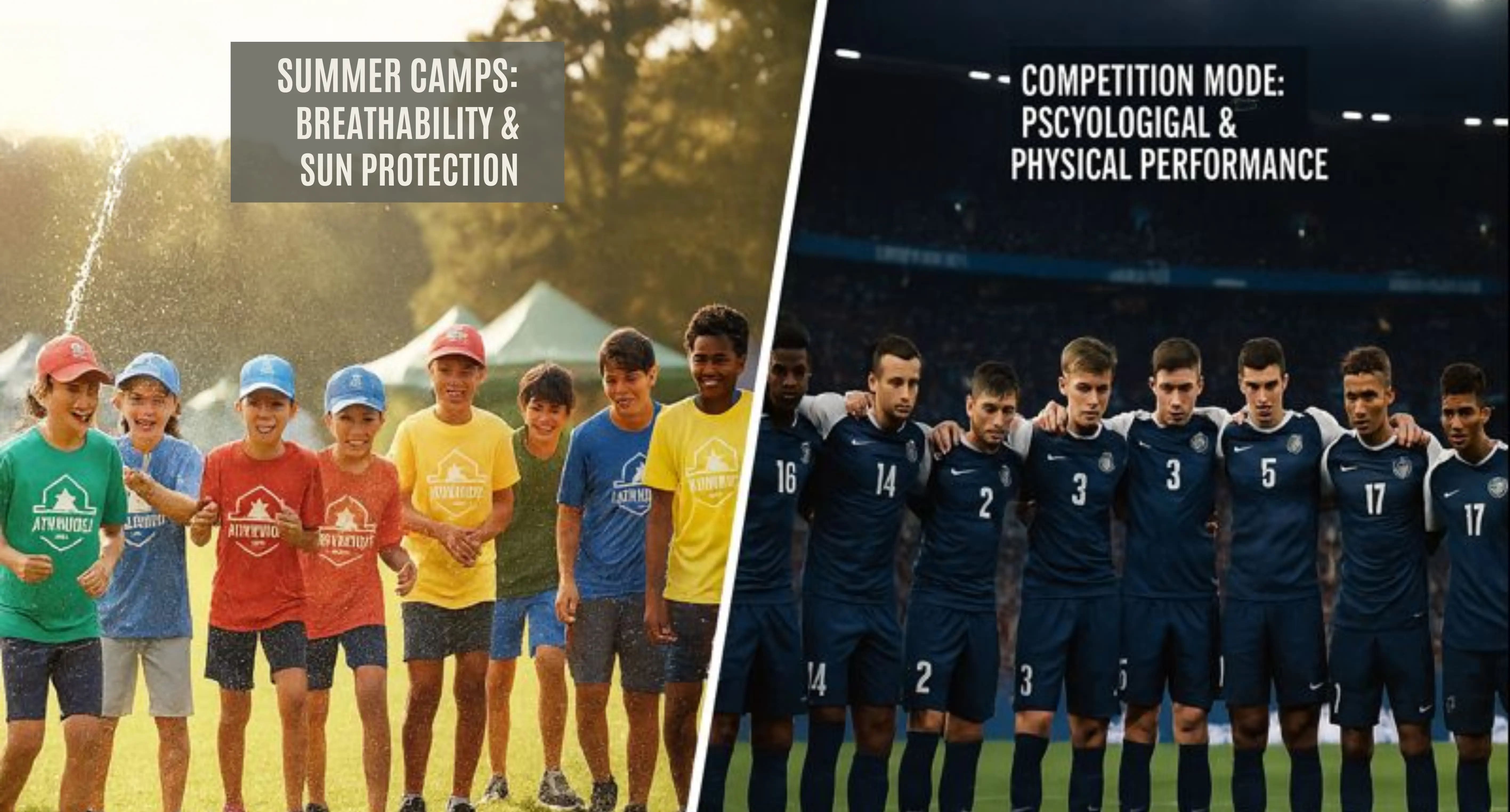 Youth sports uniforms from summer camps to competitions