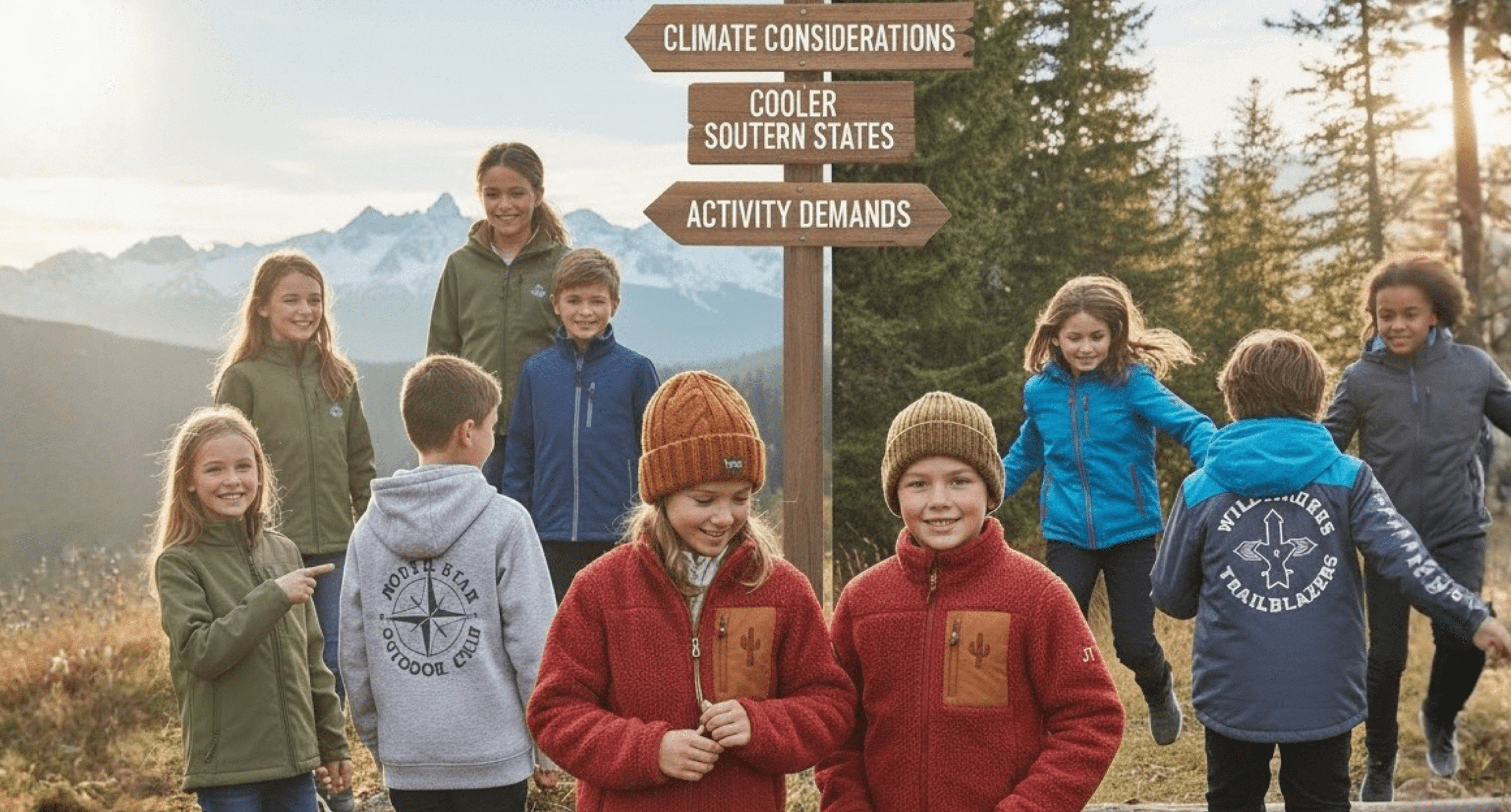 Types of essential youth outerwear