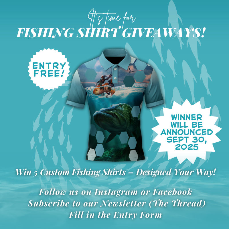 Vibrant custom fishing shirt mockup with club logo