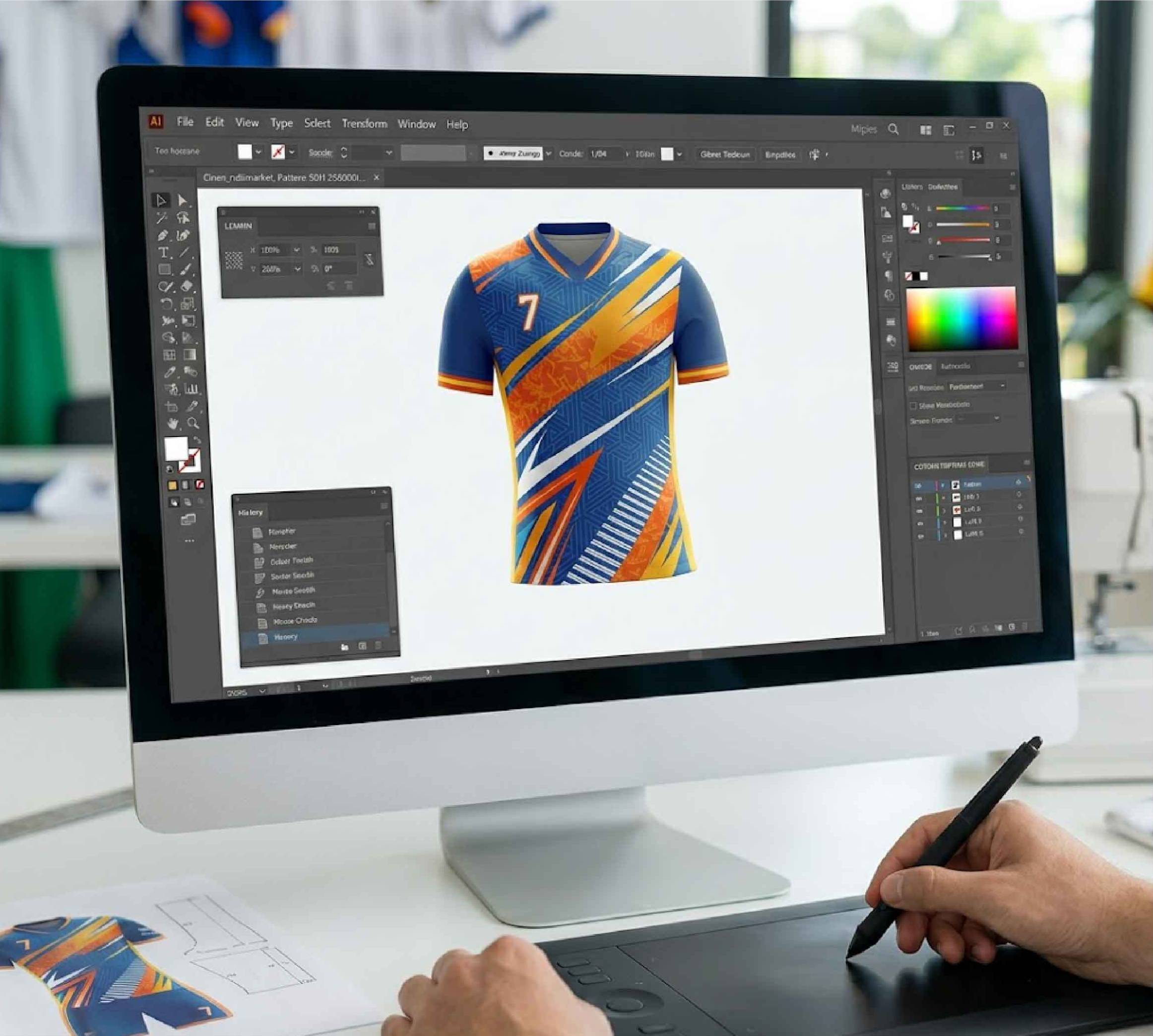 Custom uniform design preview